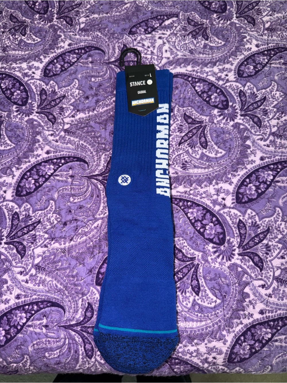 Stance Anchorman "The Legend" Crew Socks Men Size Large 9-13